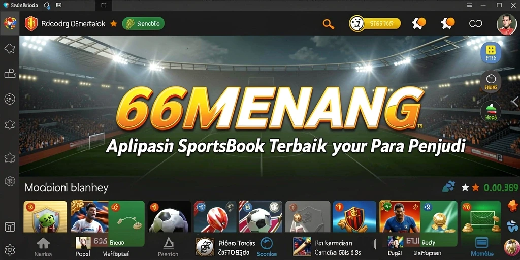 Tampilan gameplay sportsbook 66MENANG yang menarik dan interaktif.