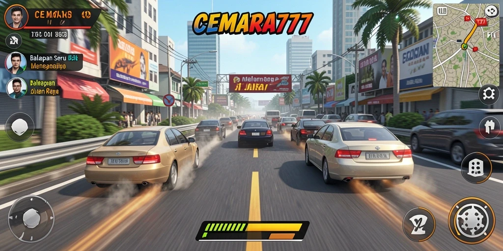 Tampilan gameplay CEMARA777 yang menegangkan dan seru.