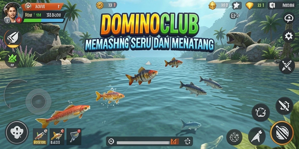 Tampilan gameplay Fishing yang memukau dan mengasyikkan.