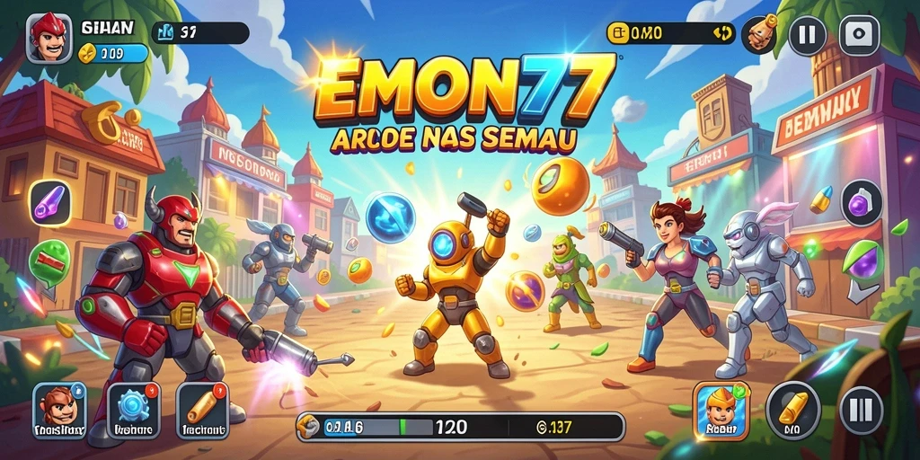 Tampilan menarik dari gameplay EMON77 yang seru dan adiktif.