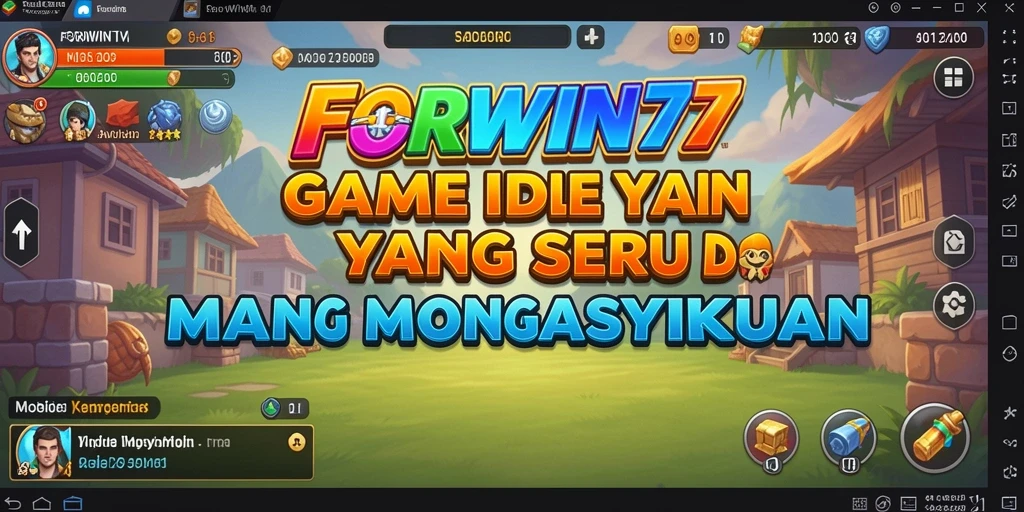 Tampilan gameplay FORWIN77 menunjukkan kemajuan yang mengasyikkan dalam mode Idle.