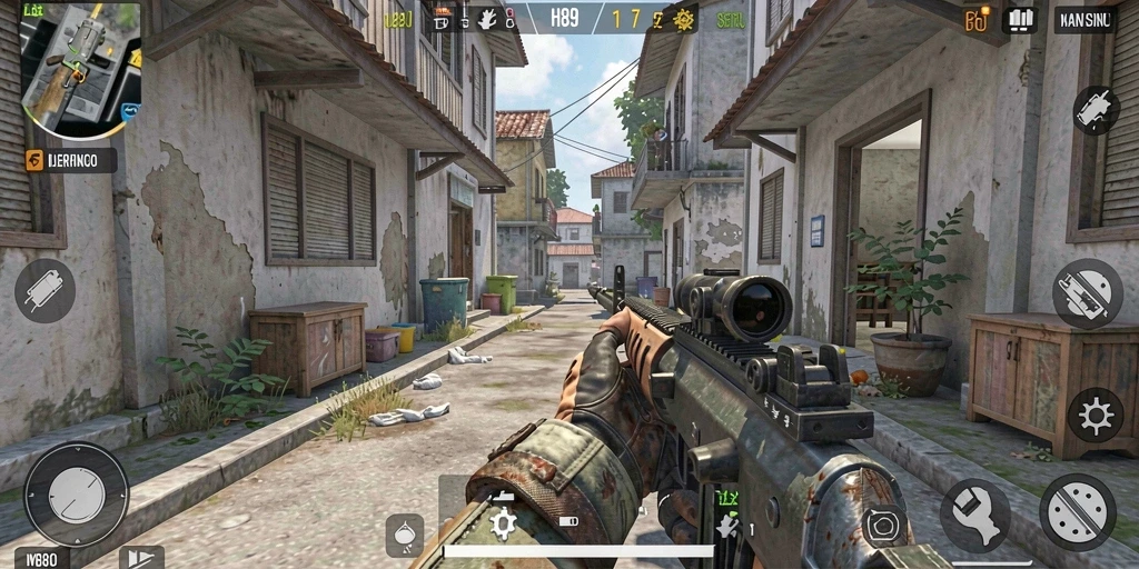 Tampilan seru gameplay H89 dalam aksi FPS.