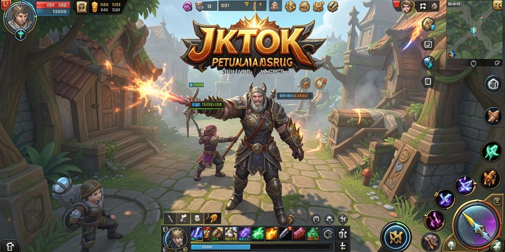 Tampilan gameplay seru JKTOK dalam dunia MMORPG yang luas.