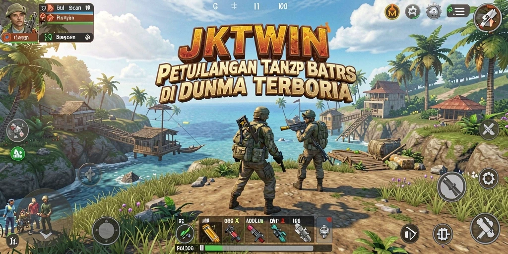 Tampilan gameplay JKTWIN yang menakjubkan dalam dunia terbuka.