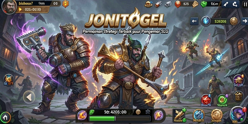 Tampilan menarik dari gameplay SLG JONITOGEL yang seru.
