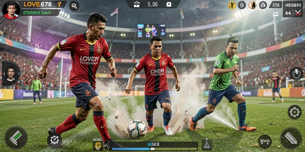 Tangkapan layar menampilkan aksi seru dalam gameplay LOVE678.