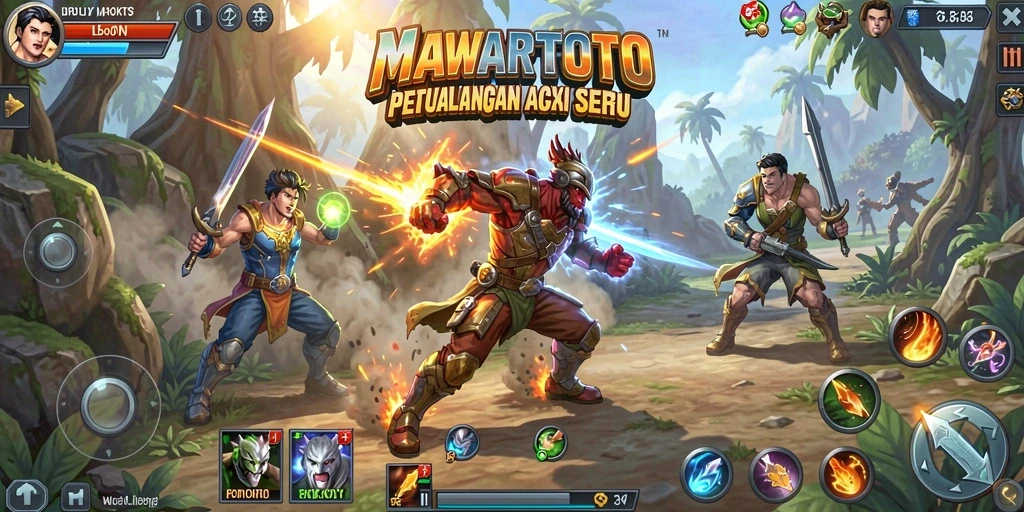 Tampilan gameplay MAWARTOTO yang menegangkan dan penuh aksi.