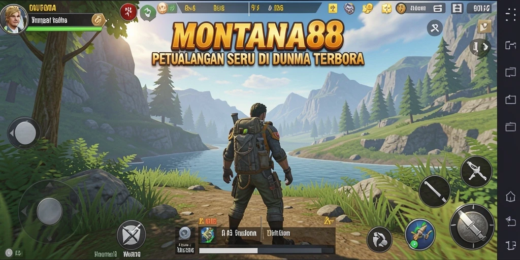 Tampilan gameplay seru dan dinamis dalam dunia terbuka MONTANA88.