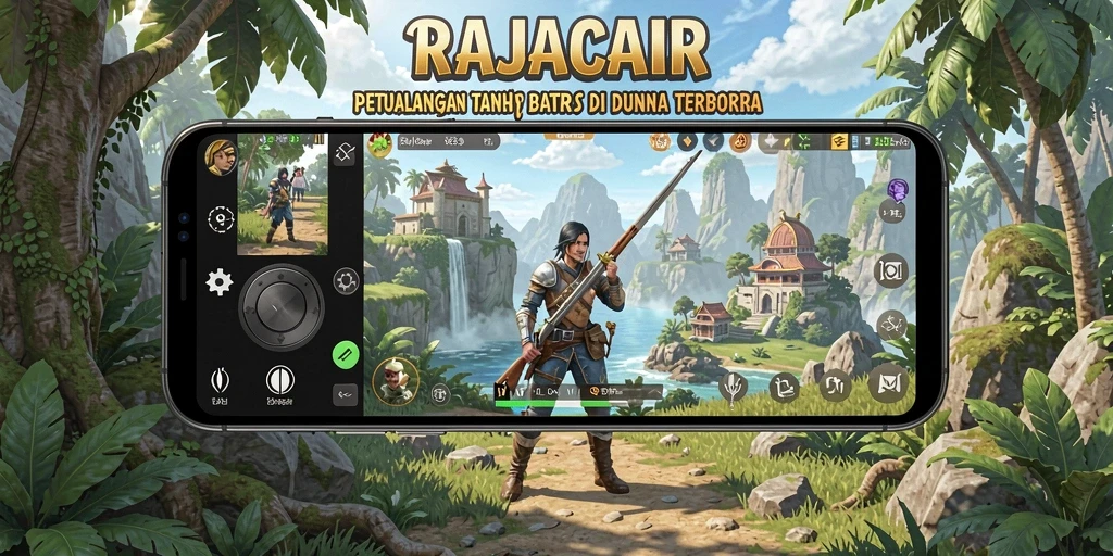 Screenshot gameplay RAJACAIR: Eksplorasi dunia terbuka yang indah dan mendetail.