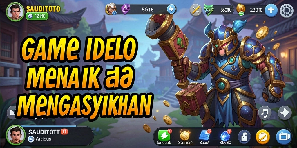 Tampilan gameplay menarik dari SAUDITOTO yang menunjukkan keseruan bermain Idle.