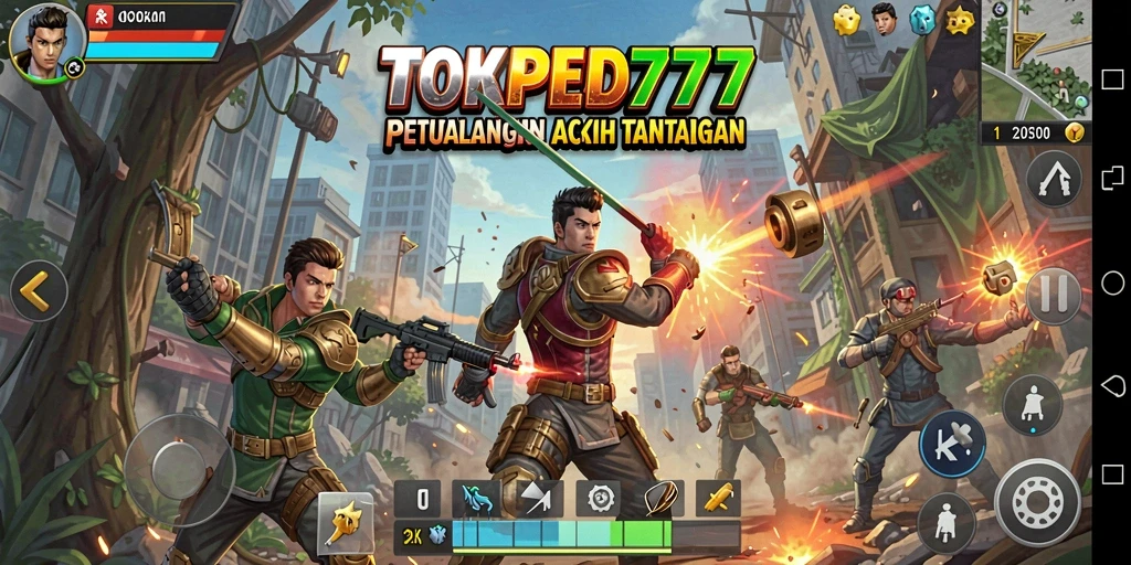 Tampilan gameplay mendebarkan dari TOKPED777, penuh aksi dan tantangan.
