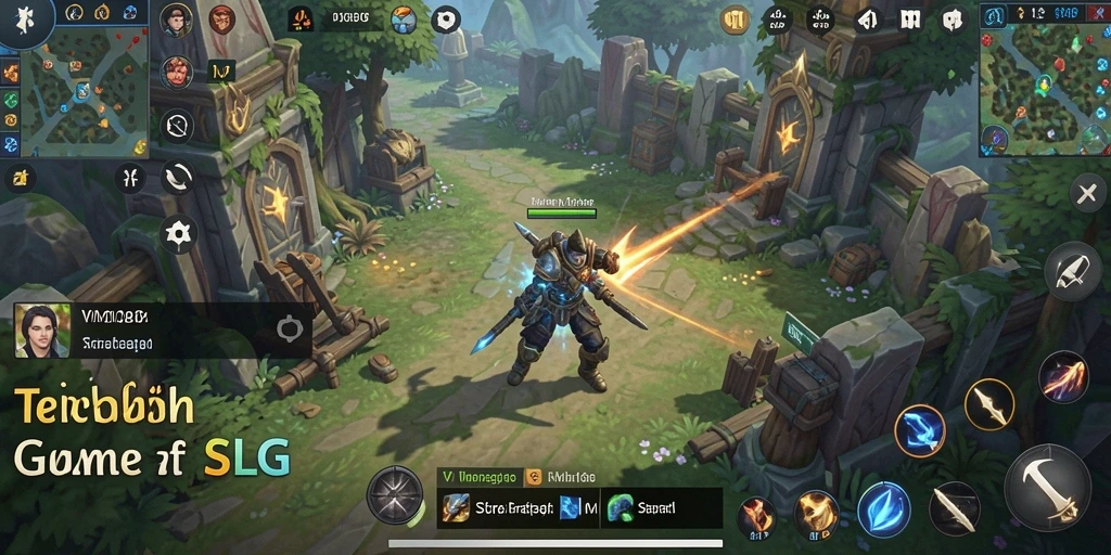 Tampilan gameplay SLG yang mendalam dan strategis.